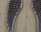 Copper color charms Angel Wings butterfly huge  measures  30x9.2mm quantity 6  tu7  charms pendants jewelry findings