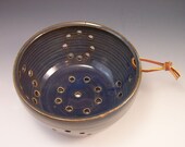 Pottery Berry and Fruit Bowl in Smoky Blue