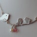 Mommy and Babies Bird Necklace, Birthstone Necklace