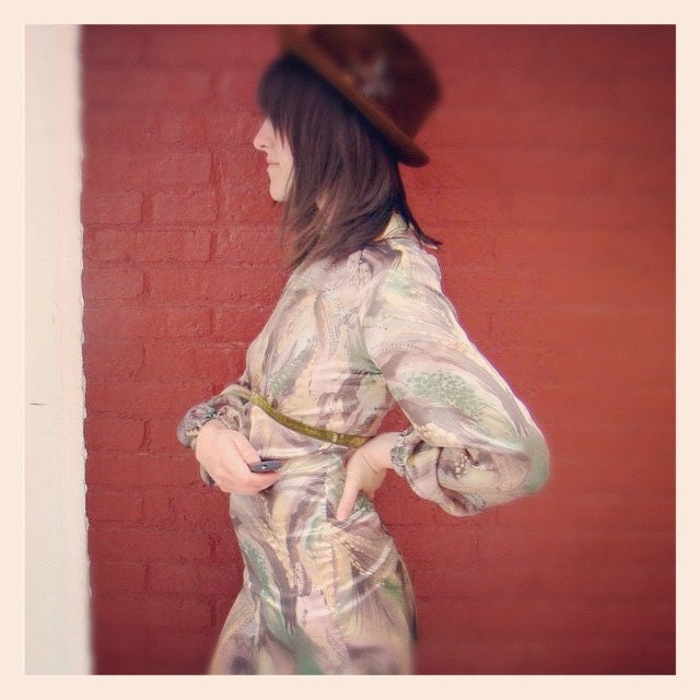 Amazing Handmade Vintage Silk Jumpsuit - SMALL