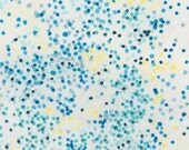 nani IRO Double Gauze Fabric - 2012 Melody Sketch in Aqua - Half Yard