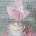 RESERVED FOR NANCYParty Dress Cupcake Toppers set of 12