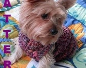 PUFFER Quilted Style Dog Sweater Knitting Pattern -- INTRICATE -- NEW