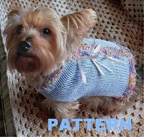 PARTY ANIMAL Dog Sweater Knitting Pattern by mysavannahcottage