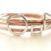 Copper and Sterling Silver Bangles Shapes