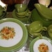 37 pc Lenox Daisy Melamine Dinnerware Set melmac green love flowers