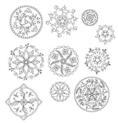 Mandala Embroidery Patterns 2