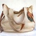 NEW SPRING ///JOSEPHINE Traveler in Embossed Pale Yellow and Camel Leather
