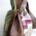 NEW STYLE///JOSEPHINE In Handwoven Native Tapestry with Green Leather
