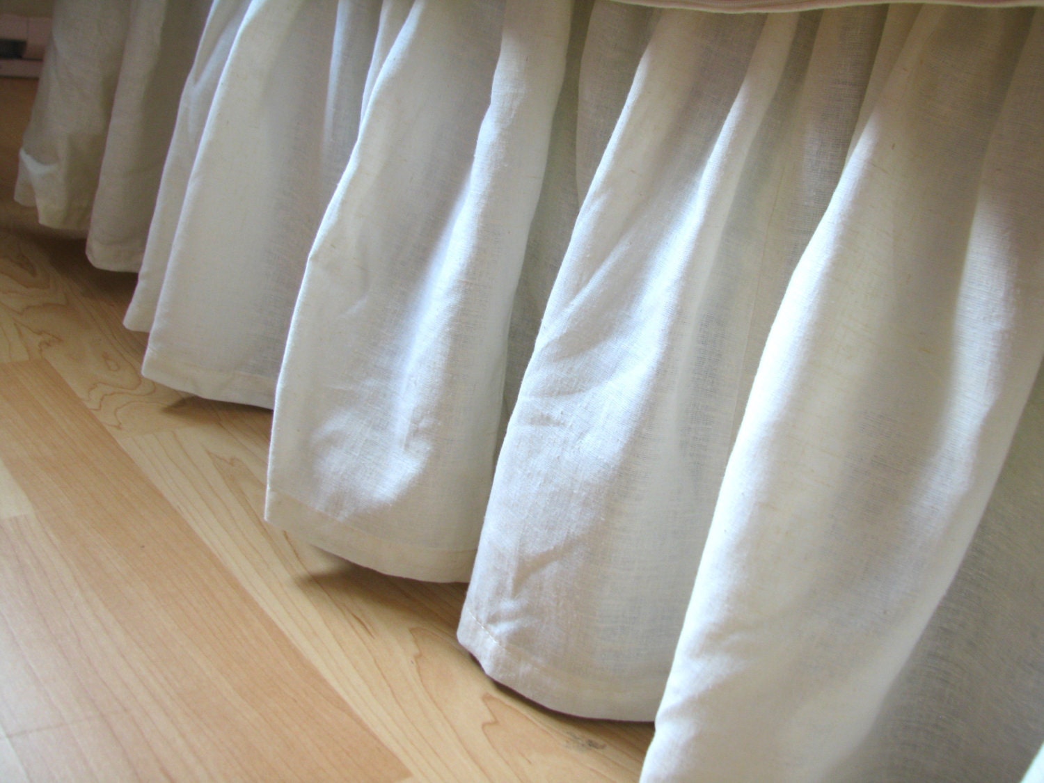 Gathered Organic Bedskirt, Bedding, Twin Hemp Cotton