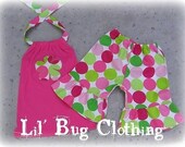 Custom Boutique Birthday Disco Dot Short Halter 12 18 24 2T 3T 4T 5T 6