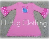 Custom Boutique Clothing Disney Princess PInk Knit Dress
