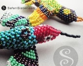 Mayan Tribe Artisan Peyote Stitch Beaded Humming Bird, Jewelry Findings, Supplies