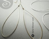 1 Pair Giant Teardrop Hoop, Earrings, Jewelry Findings, Supplies
