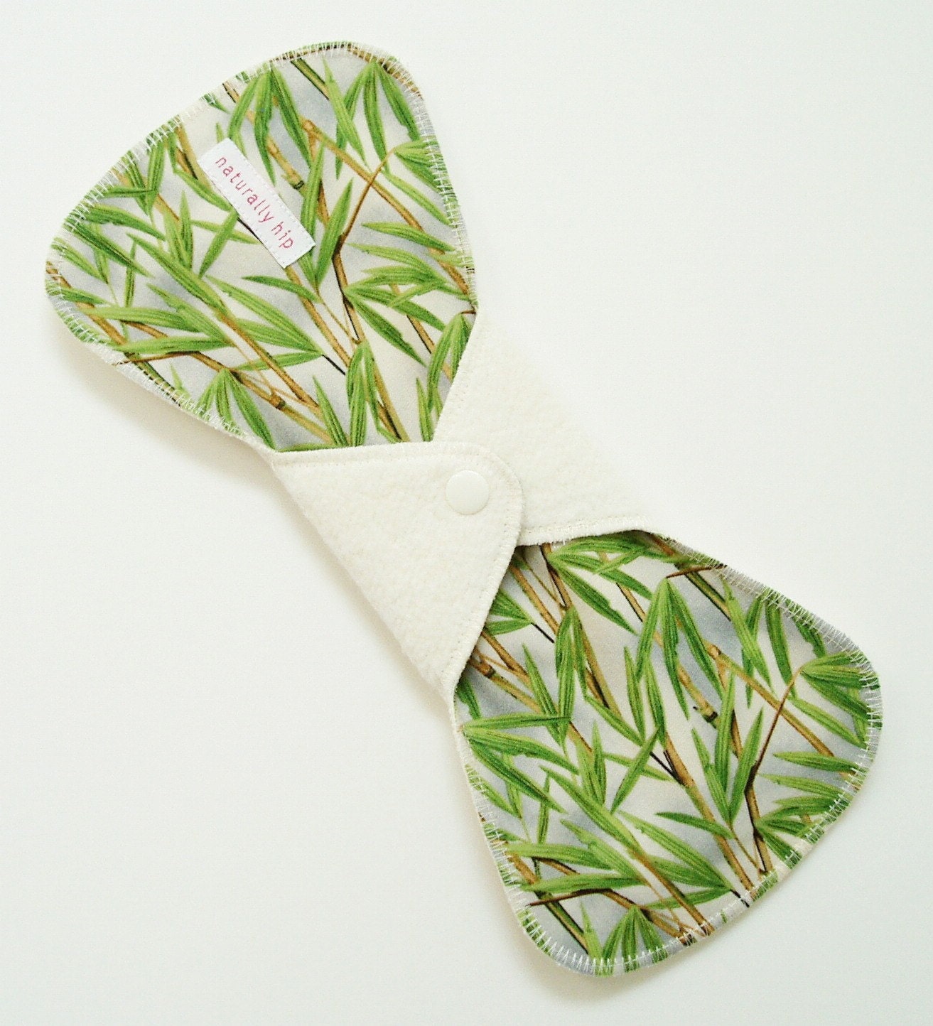 11" Organic Hemp Fleece Cloth Menstrual Pad - Bamboo Grove