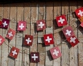 Swiss Flag garland