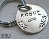 The Scout Tag - Personalized Pet ID tag in Sterling Silver