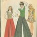 Vintage 70s Sewing Pattern Simplicity 5763 Girls Top, Skirt and Palazzo Pants Size 8