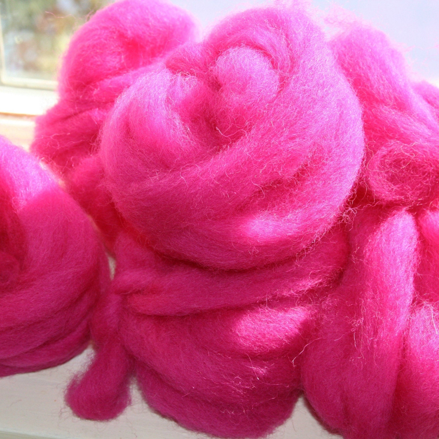 hot, hot, hot pink roving pack
