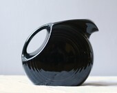 Fiesta black disk water pitcher MINT condition