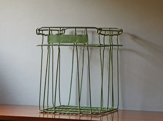 reserved.....vintage metal egg crate by ModishVintage on Etsy