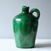 vintage green ceramic jug