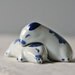 vintage porcelain salt pepper shakers lounging pigs