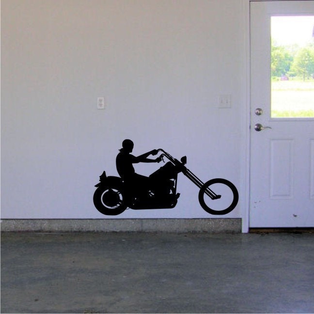 Fathers Day Gift Large Chopper - Vinyl Wall Decal Art