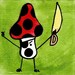 Mini Pirate Mushroom-PRINT