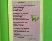 ANNIVERSARY POEM framed