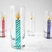 Happy Birthday Candle Shot Glasses--Set of 4