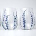 Lavender Stemless Wine Glasses-Set of 2 Hand-painted Glasses