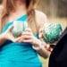 Peacock Feather Wine Glasses - Set of 4 Hand Painted Peacock Glasses - Peacock Themed Wedding