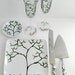 Personalized Wedding Reception 6-Piece Customized Collection--Toasting Flutes, Cake Plate, Cake Serving Set, Ring Dish