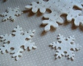 100 little Felt snowflake 1.5 inch or 5 cm