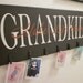 Custom Wood Sign, Grandparents Gift, Grandkids pictures, Personalized Last Name Sign, Custom Sign, Family Name Sign NO VINYL lettering