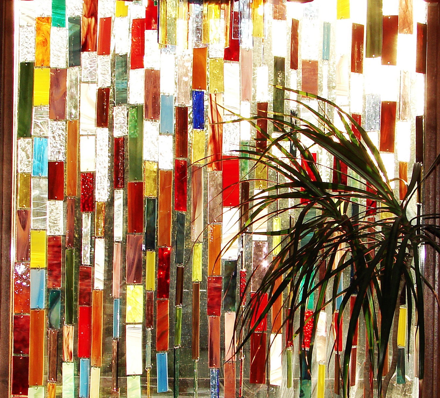Colorful Stained Glass Curtain/Panel CUSTOM ORDER