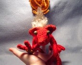 Aithne, OoaK poseable crocheted dragon