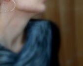 big geometric hoops in sterling silver