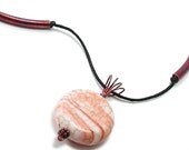 Necklace: White Turquoise, Copper, Hemp Cord, Wire Wrapped. Artisan Jewelry by SilviaMaciasDesigns on Etsy