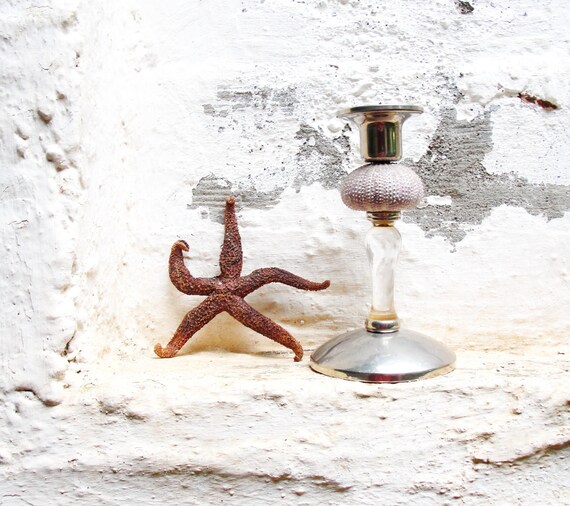 Lila Sea Urchin Candle Holder