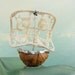 Thumbelina Walnut Sailboat - Vintage Doily, Walnut, Soldering