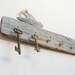 Drift Away - Key Holder Rack, Jewelry Organizer Rack - Driftwood, Textile, Metal