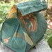 Reusable Waxed Cotton Lunch Bag JUNGLE FLORAL(Dark Green)