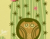 pygmy cactus owl, day limited edition print