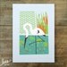 whooping crane limited edition print