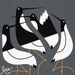 terns limited edition print (on charcoal gray paper)