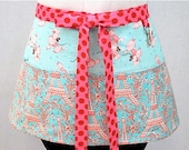 Poodles, Paris, and Polka Dots Zipper/Key Clasp Vendor Apron