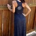 Firedaughter Logo Racerback Eco-Heather Flowy Dress size LARGE
