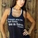 Though she be but little she is FIERCE. Eco-Heather Workout Tank. Size MEDIUM
